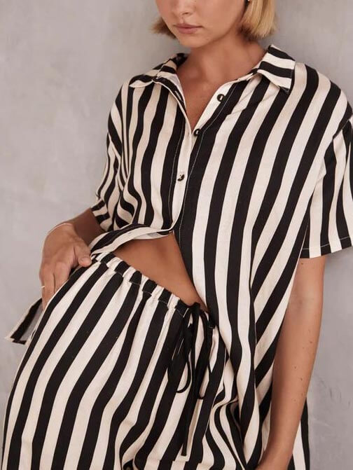 MARTA™ | Completo a Righe Elegante